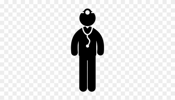 A silhouette of a doctor stock illustration. Illustration of staff