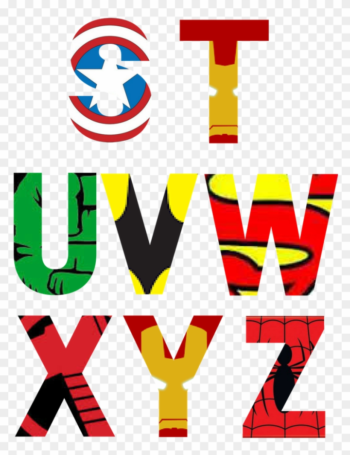 free printable superhero alphabet letters free printable superhero alphabet letters png free transparent image
