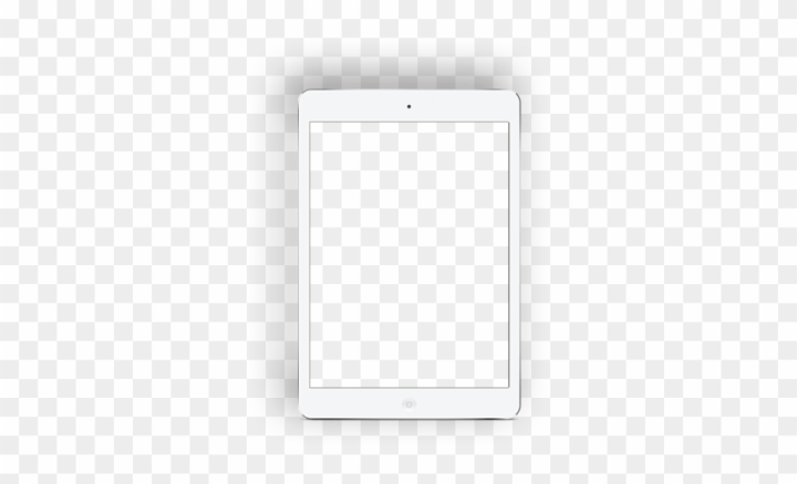 white ipad transparent background