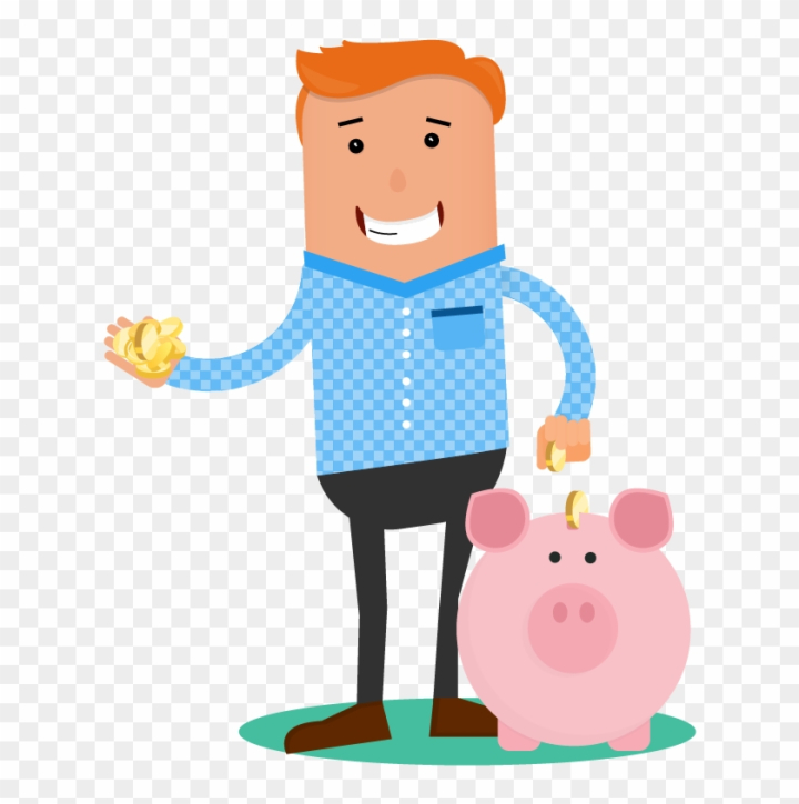 Free: Investing Clipart Financial Wellness - Save Money Png Cartoon -  