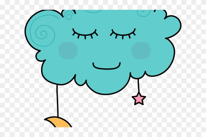 Free: Dreaming Clipart Callout - Sleeping Cloud Cartoon 