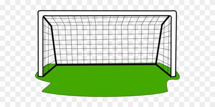 soccer ball going into the net drawing