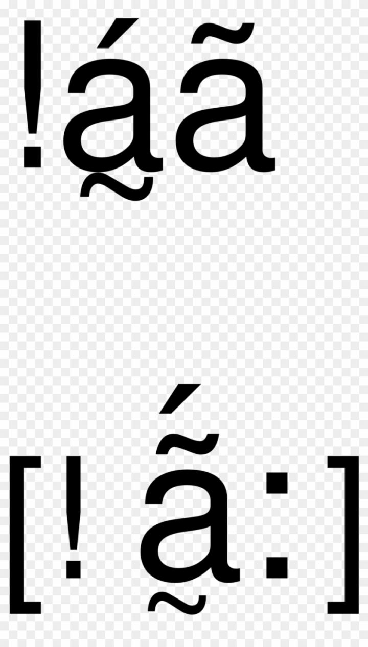 Free: Image Showing The Pronunciation Of The Xóõ Word Á̰ã - Brackets Vs  Braces In Math 