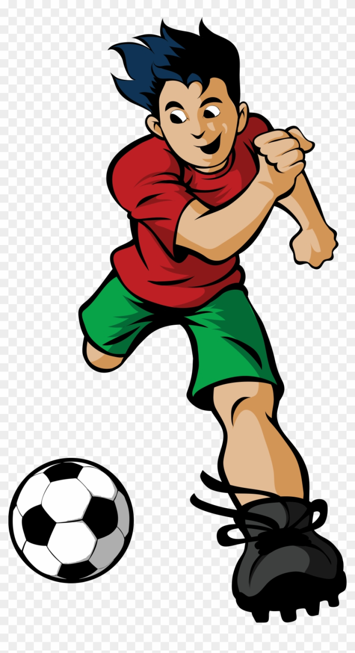 Free: Soccer Cartoon - Soccer Player Cartoon Png 
