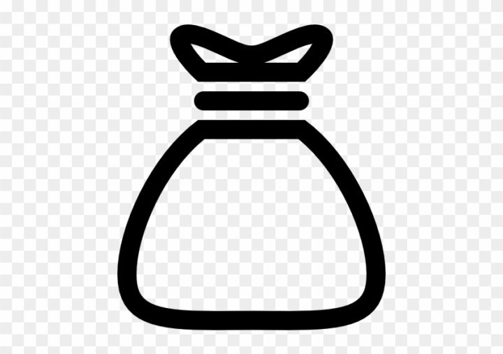 Bag, Sack, Purse, Outline, Blank, Cartoon, png | PNGWing