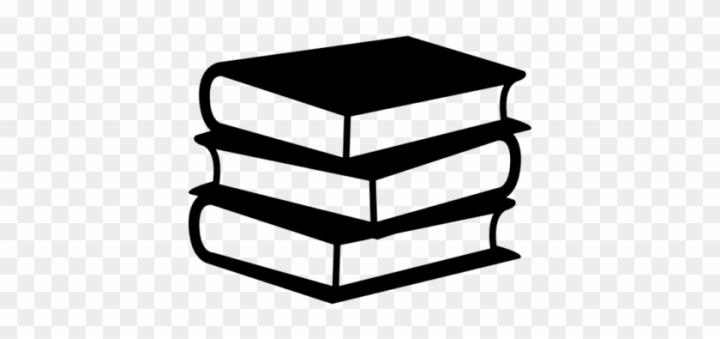 stack of books clip art black and white