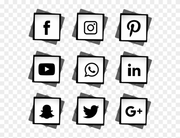 Free: Social Media Icons Set, Social, Media, Icon Png And - Transparent  Background Social Media Logo Png 