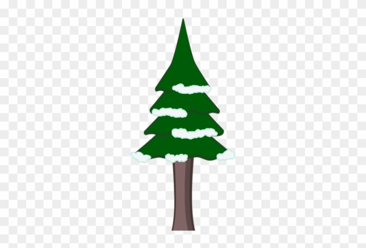 Free: Cartoon Pine Trees - Winter Tree Png Cartoon 