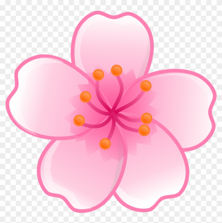 Free: Japanese Clipart Japanese Flower - Sakura Flower Png - nohat.cc