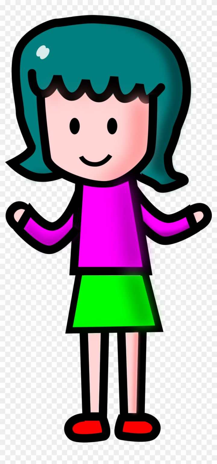 Free: Cartoon Girl Clipart Girl Png - Simple Girl Clipart 