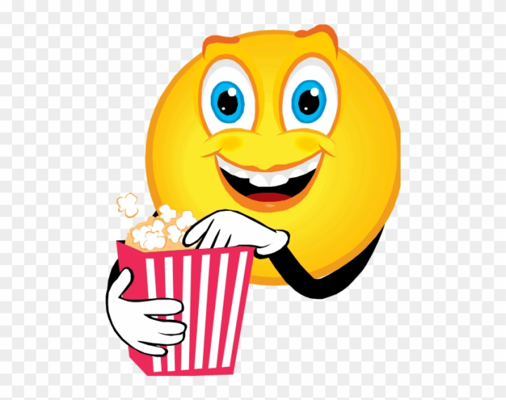 Free: I Love Popcorn - Eating Popcorn Animated Emoticon 