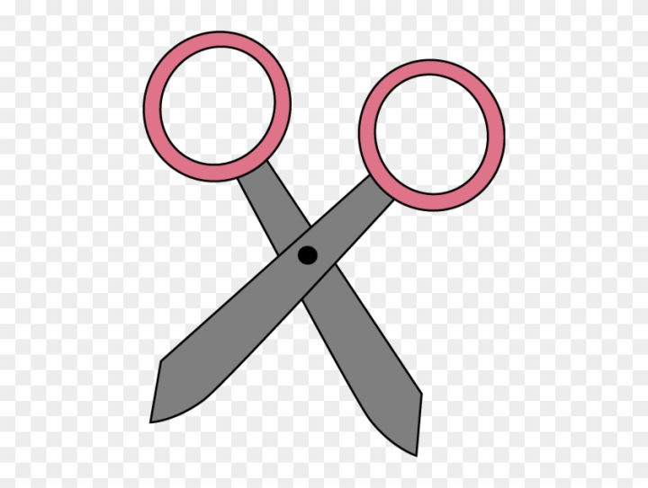 Childrens scissors on white - school supplies Stock Photo by