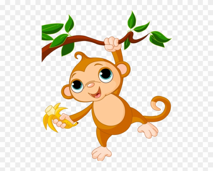 Free: Monkey Images Clip Art - Cartoon Monkeys In A Tree 
