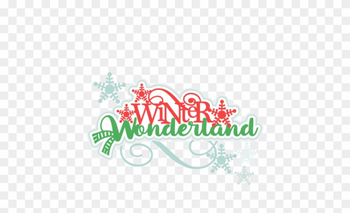 Free: Winter Wonderland Title Svg Scrapbook Cut File Cute - Winter  Wonderland Title 