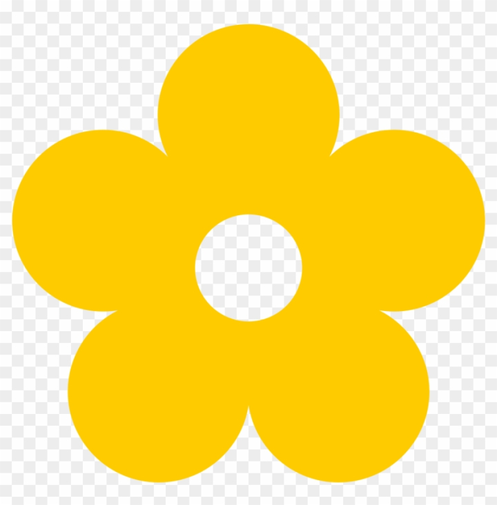 clip art yellow flower