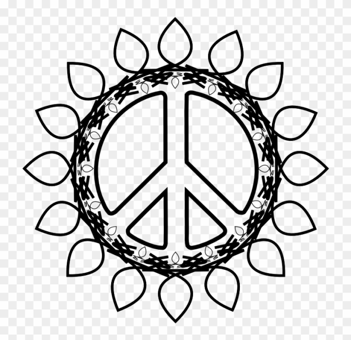 Hippie peace symbol with cannabis leaves, ethnic ornament and grunge brush  strokes. Design concept for print, poster, sticker, tattoo. Vector  illustration Stock Vector | Adobe Stock