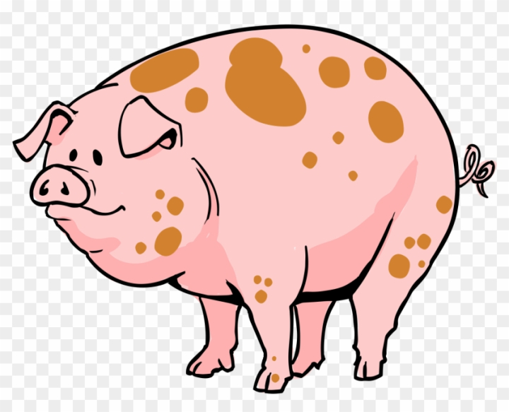 Free: Pig Clip Art Pdf Free Clipart Images - Cartoon Pig Png 