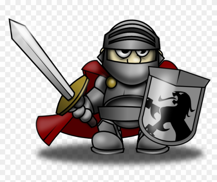 knight shield and sword clipart