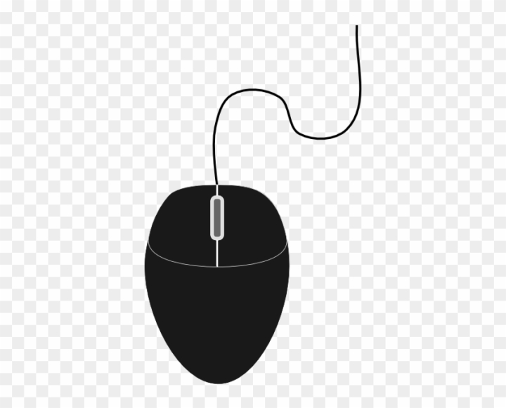 Free: Computer Mouse Clipart Black And White Free - Computer Mouse