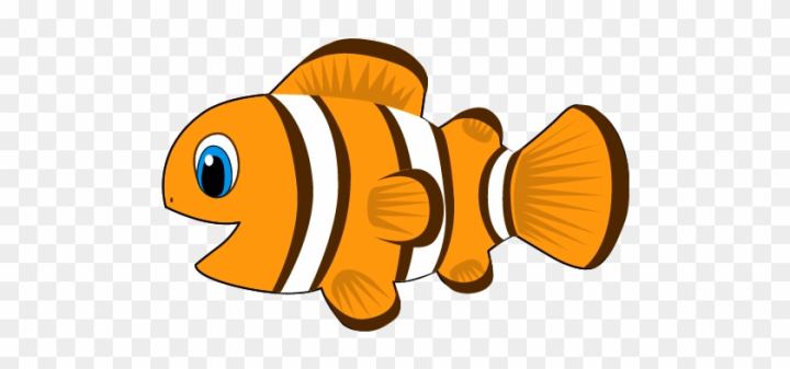 Free: Clownfish Clipart Animated Pencil And In Color Clownfish - Cartoon Of  Fish 