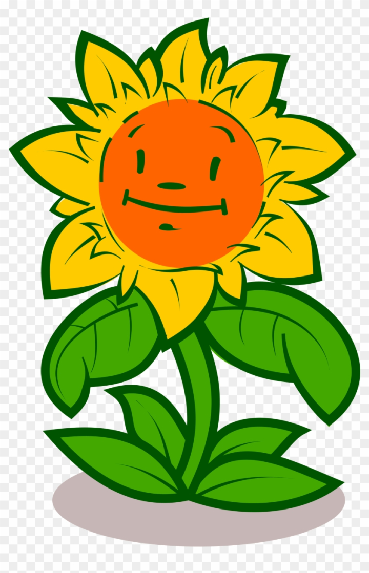 animated flower with face