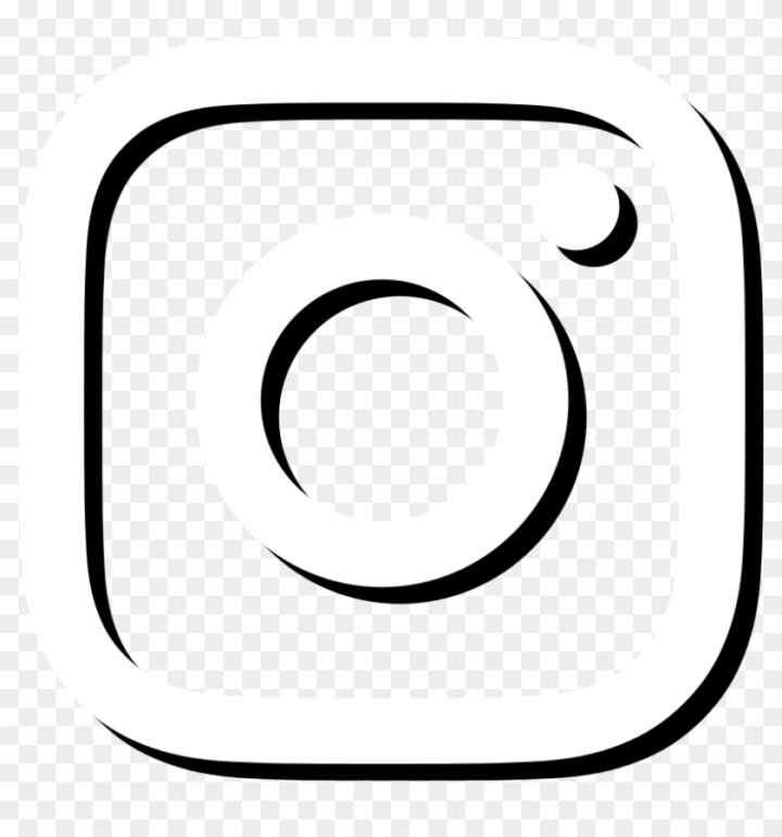 black and white instagram logo png