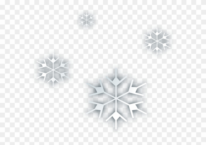 falling snowflake clipart