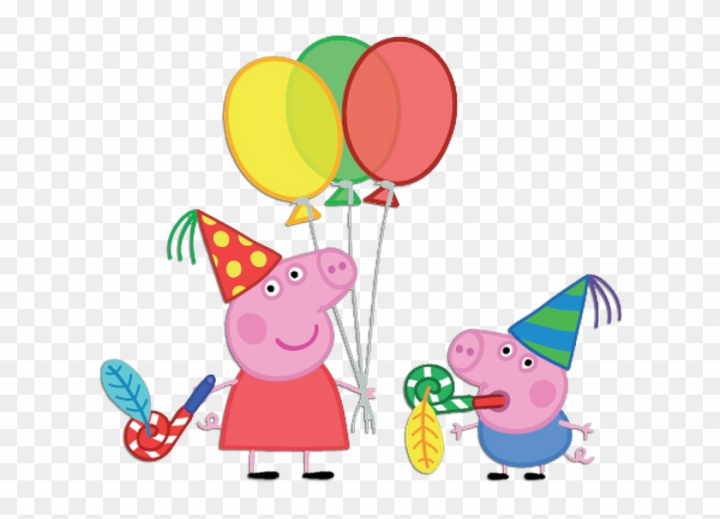 Free: Balloon Clipart Peppa Pig - Peppa Pig Party 