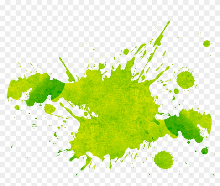 green splatter paint