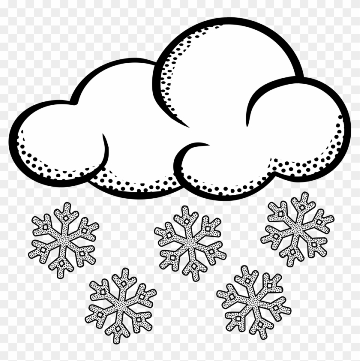 storm cloud clipart black and white flower