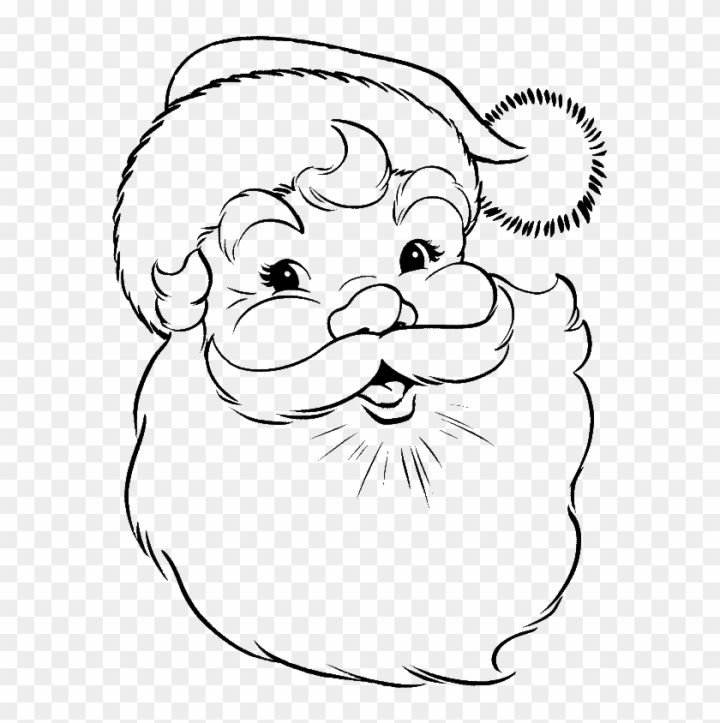 Portrait of happy santa claus christmas sketch Vector Image