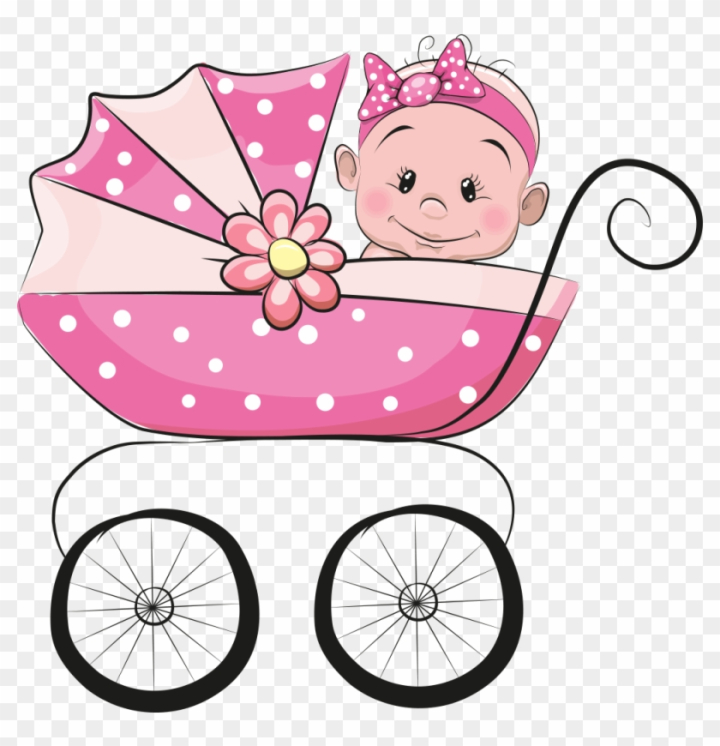 Free: Infant Cartoon Illustration - Cartoon Baby Girl 