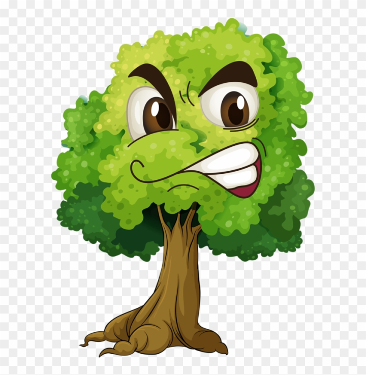 Free: 9-3 - Cartoon Trees With Faces 