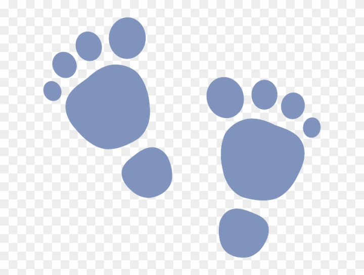 baby boy footprints clipart