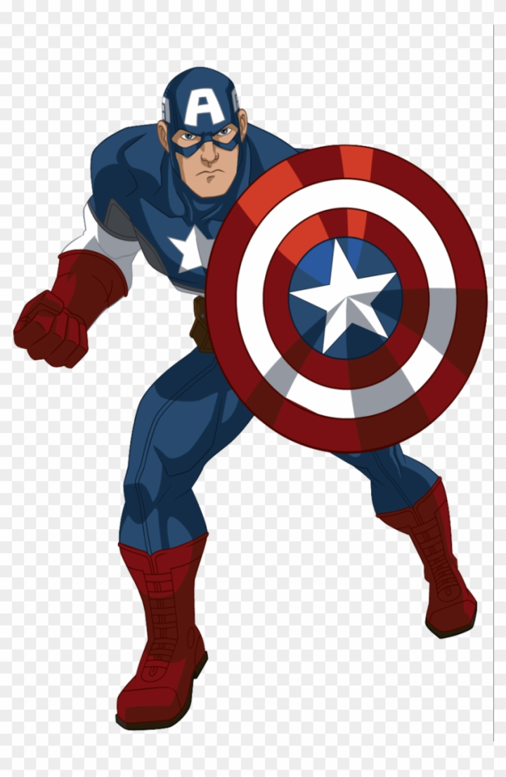 Free: Captain America Cartoon - Avengers Assemble Captain America 