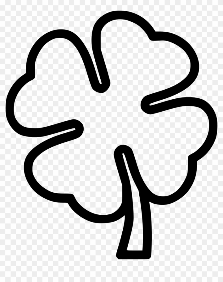 Four Leaf Clover Icon In Flat Style Stock Illustration - Download