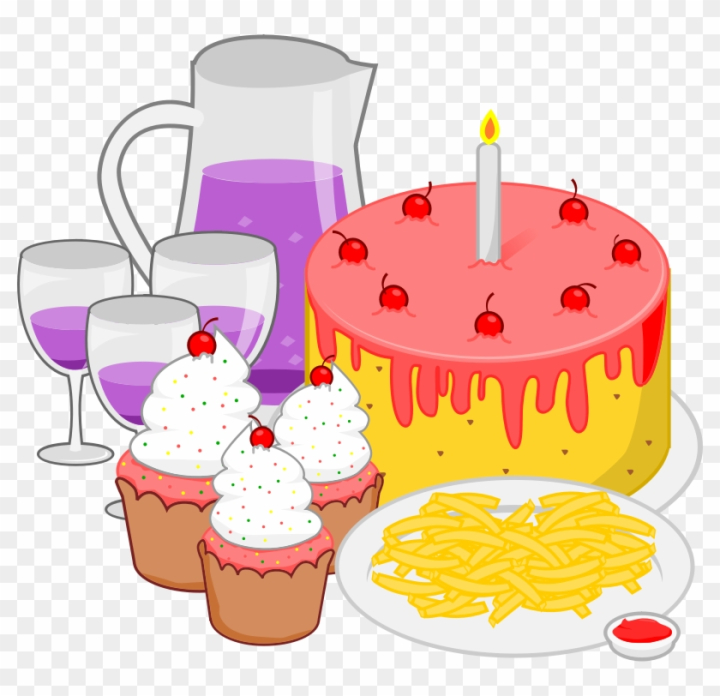 lunch party clipart