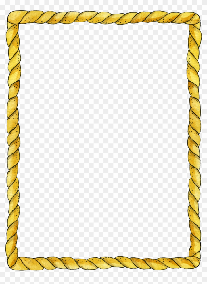 Free: Rope Clipart Rope Border - Borders & Frames Designs