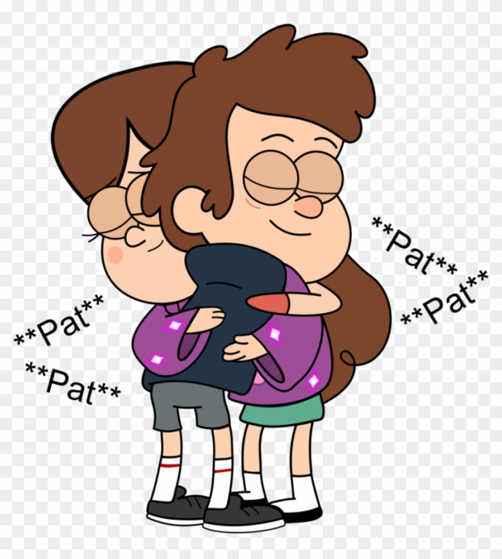 cartoon people hugging