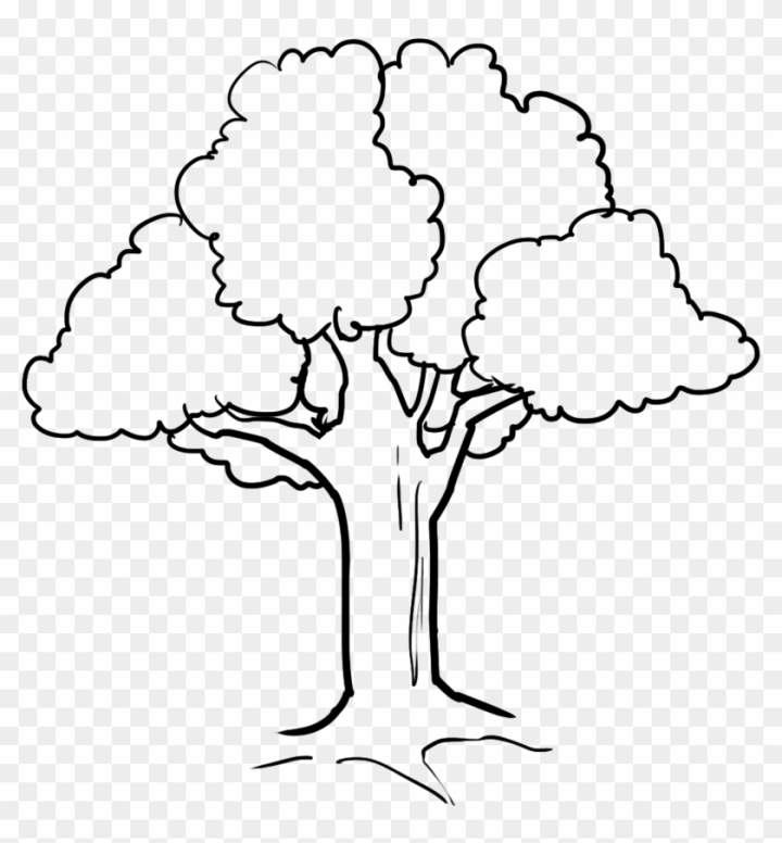 free tree clipart black and white