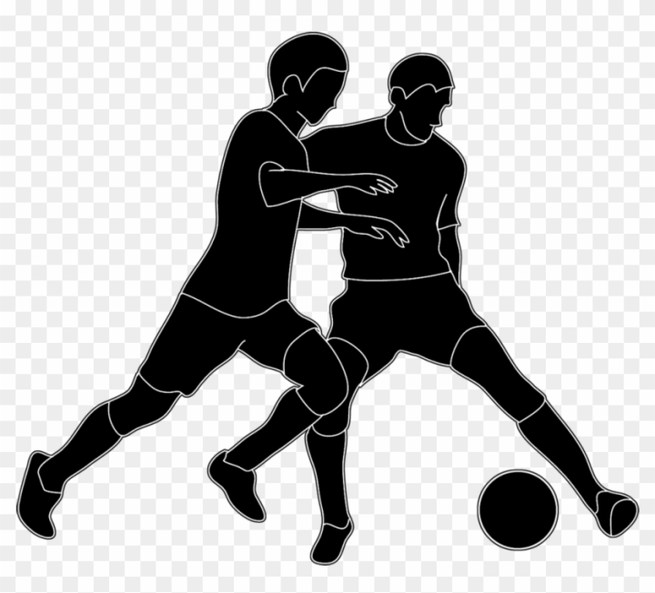 family playing soccer clipart