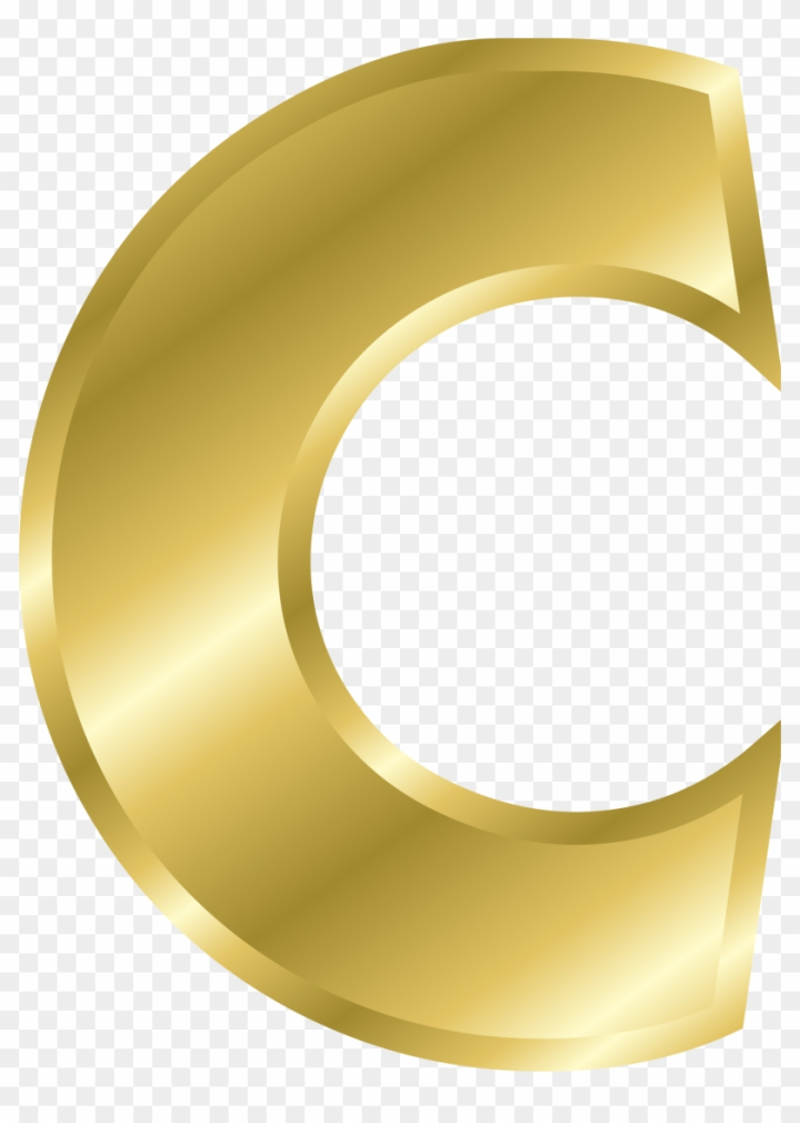 gold capital letter i