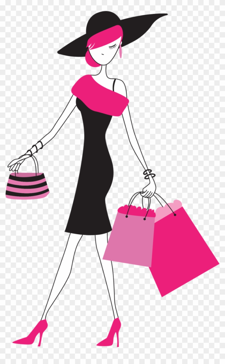 Lady bags clipart