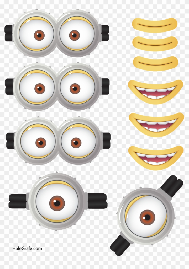 minion eyes template