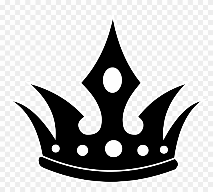 Free: Queen Crown Clipart Black And - King Crown Vector Png 