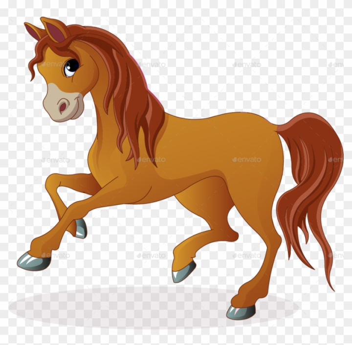Free: Cute Cartoon Horse Clip Art - Horse Cartoon No Background 