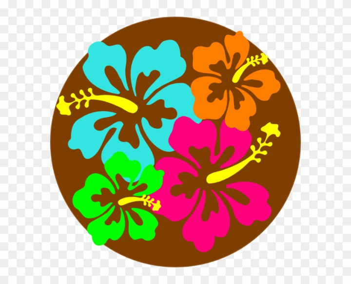 hawaiian flower clip art borders