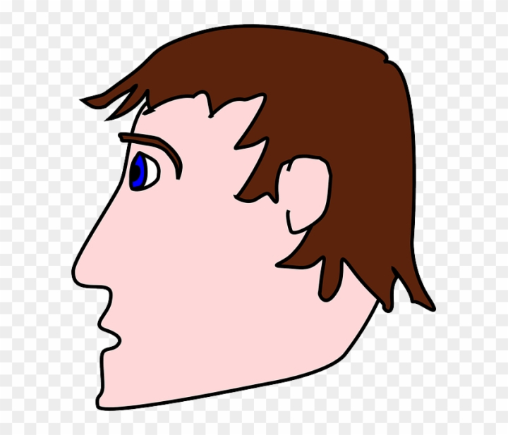 Free: Head, View, People, Man, Profile, Silhouette, Face - Cartoon Head  From The Side 