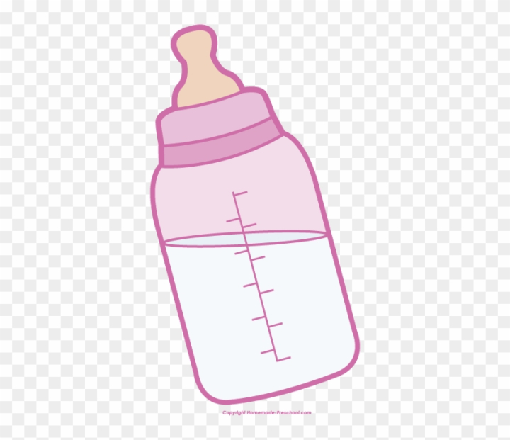 Seamless pattern with baby feeding bottles, cans with infant