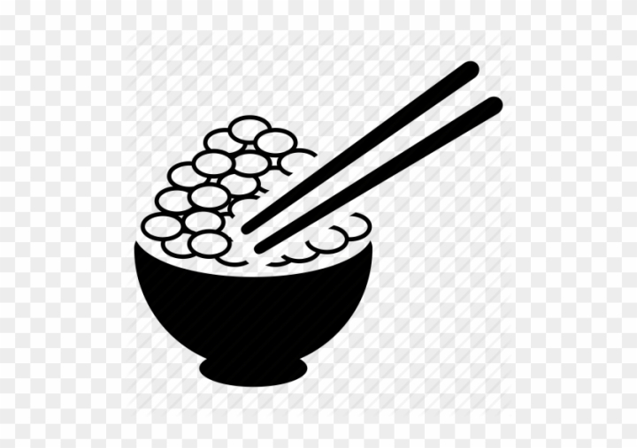 chinese food clipart black and white